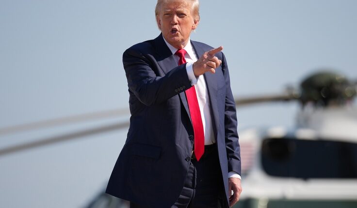 Us president donald trump visits scotland for golfing getaway 736x515.jpg