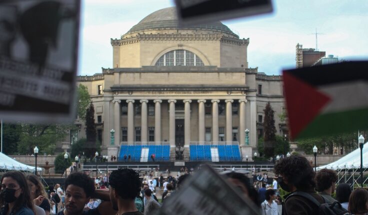 Pro palestine protesters take over columbia universitys butler library 736x515.jpg