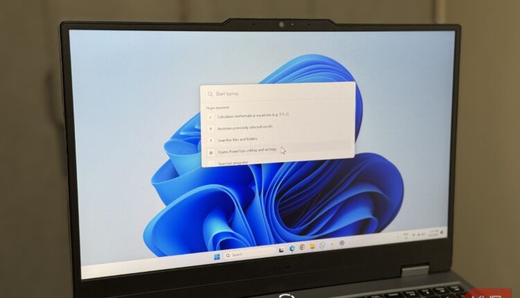 Windows 11 laptop showing powertoys run.jpg