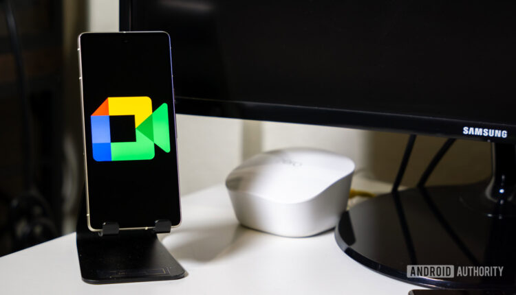 Google meet logo on smartphone stock photo.jpg