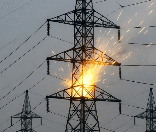 Short circuit rtansmission tower.png