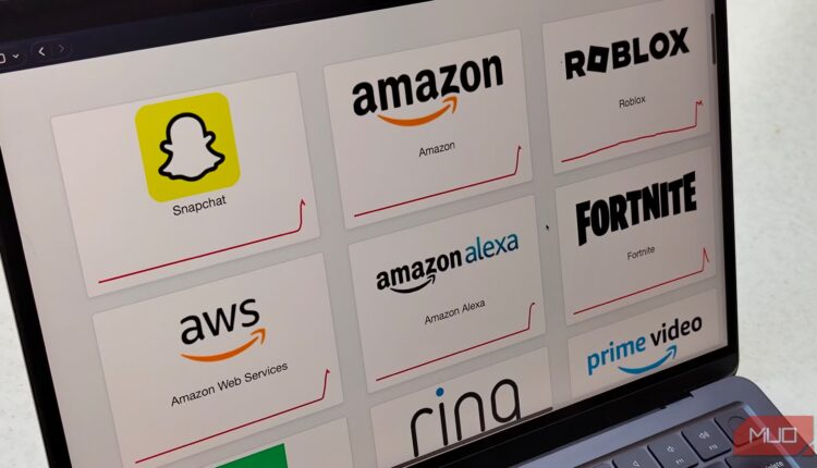 A laptop showing downdetector and the aws outage affecting multiple websites and services.jpg