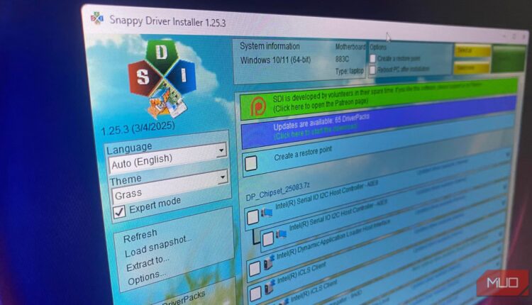 Snappy driver installer intel driver selection.jpg