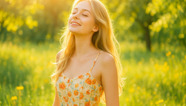 Young woman sunbathing sun sun tan.png
