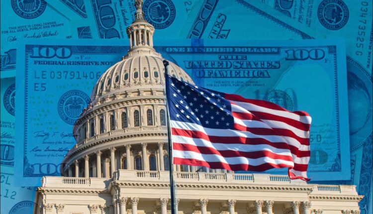 Capitol flag dollar bills govt spending 12.11.25 Getty 2192965184.jpg