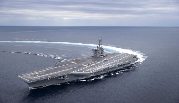 USS Abraham Lincoln CVN 72 underway during sea trials on 11 May 2017.jpeg