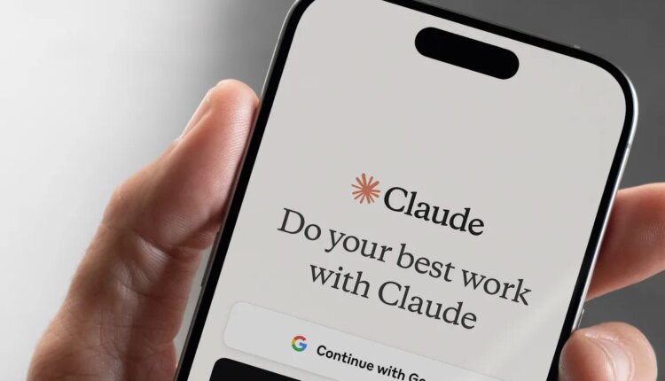 Claude login screen shown on iPhone.jpg