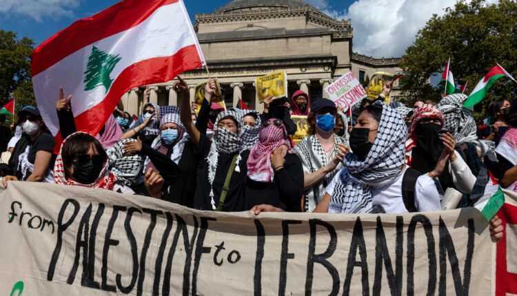 Pro palestinian activists protest across new york city on first annive scaled.jpg