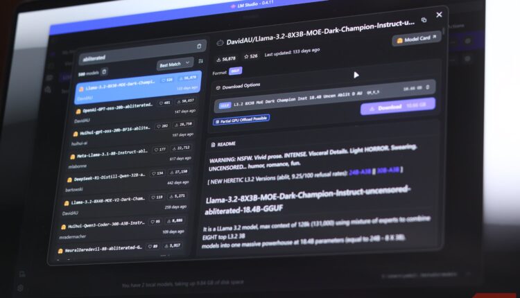 Abliteraed ai models in lm studio.JPG