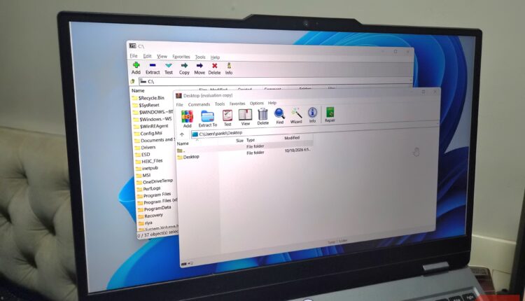 Winrar and 7 zip on windows 11 laptop.jpg